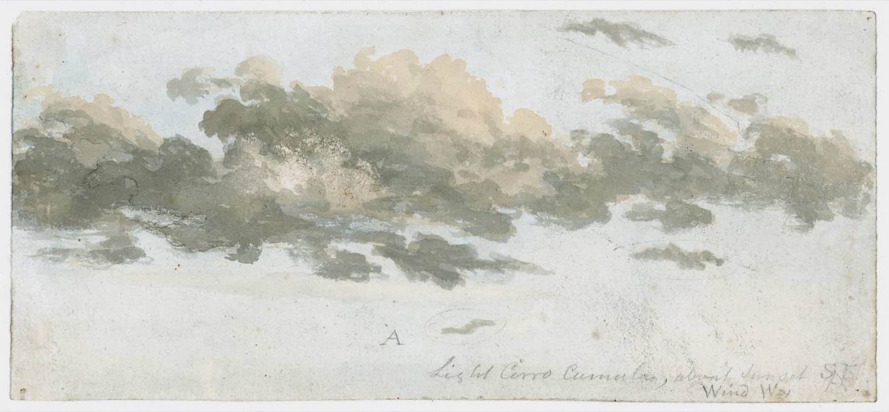 Cirrocumulus, pen and wash study by Luke Howard, c. 1803–11